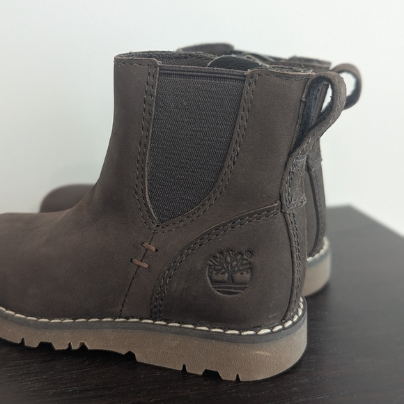 Timberland Earthkeepers Chelsea Toddlers Brown Leather Unisex Boots - Picture 3 of 6